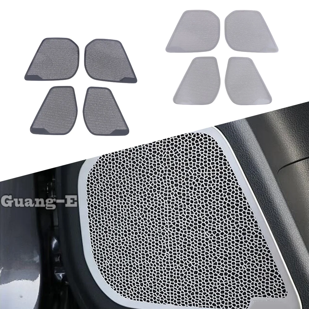 

For Lexus NX 250 260 350h 350 F 2022 2023 2024 Stainless Steel Car Inner Door Audio Speaker Covers Stereo Trim Stickers 4Pcs