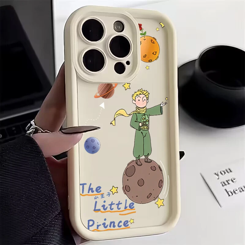 Case For iPhone 16 Case iPhone 15 Pro Max Case Graffiti Planet The Little Prince Case For iPhone 14 13 12 11 XS X 7 8 Plus Cover