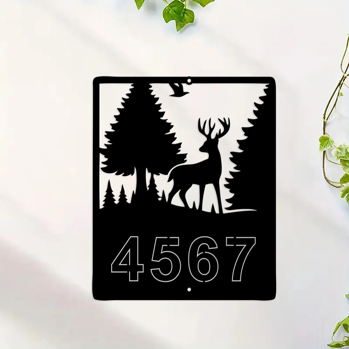 

Custom Deer Address Sign Customized, Metal House Numbers, Metal Address Numbers, Cabin Lodge Decor, Entryway Decor, Home Decor