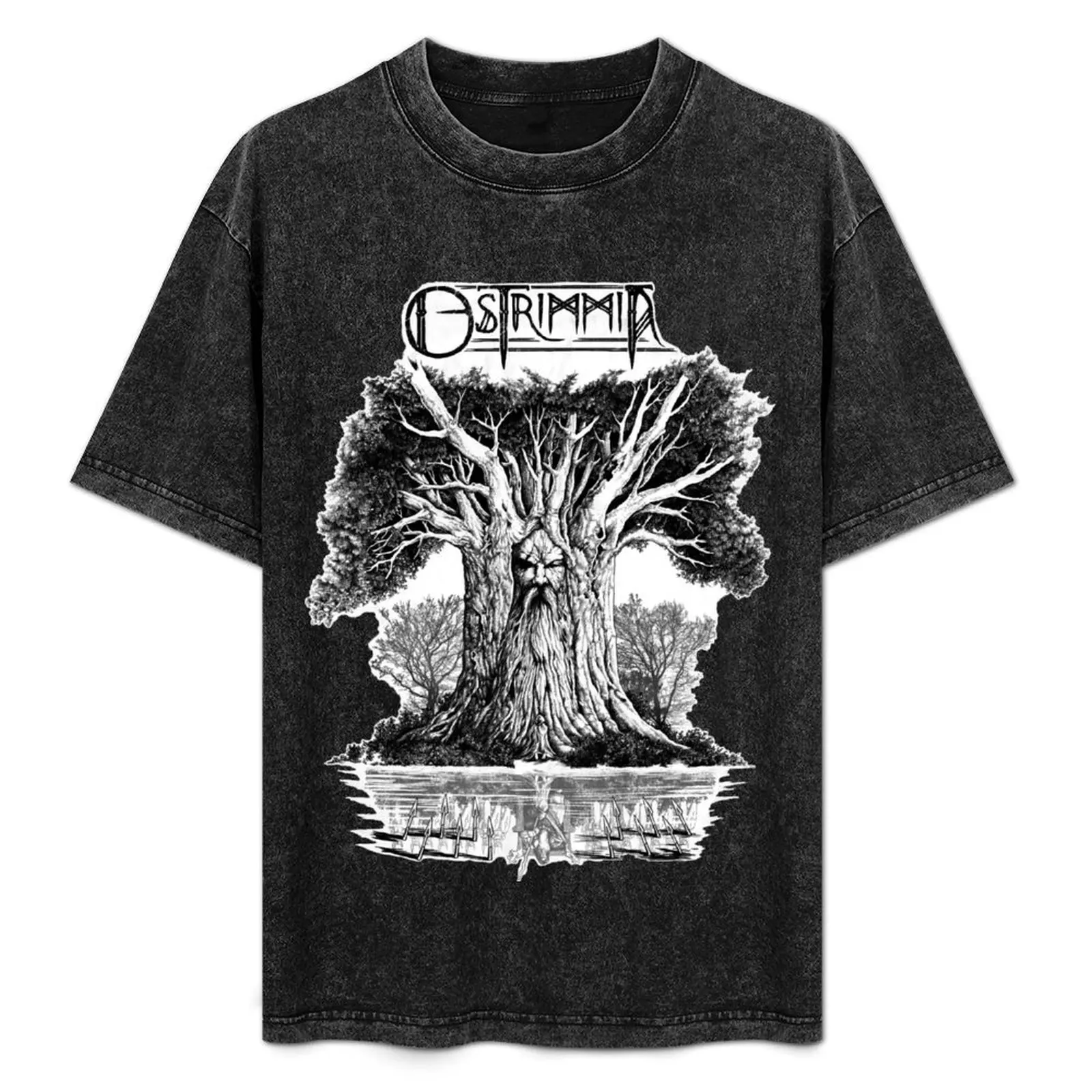 

Ostrimmia (Dark Background) T-Shirt Big Size Short Sleeve Tee for Men