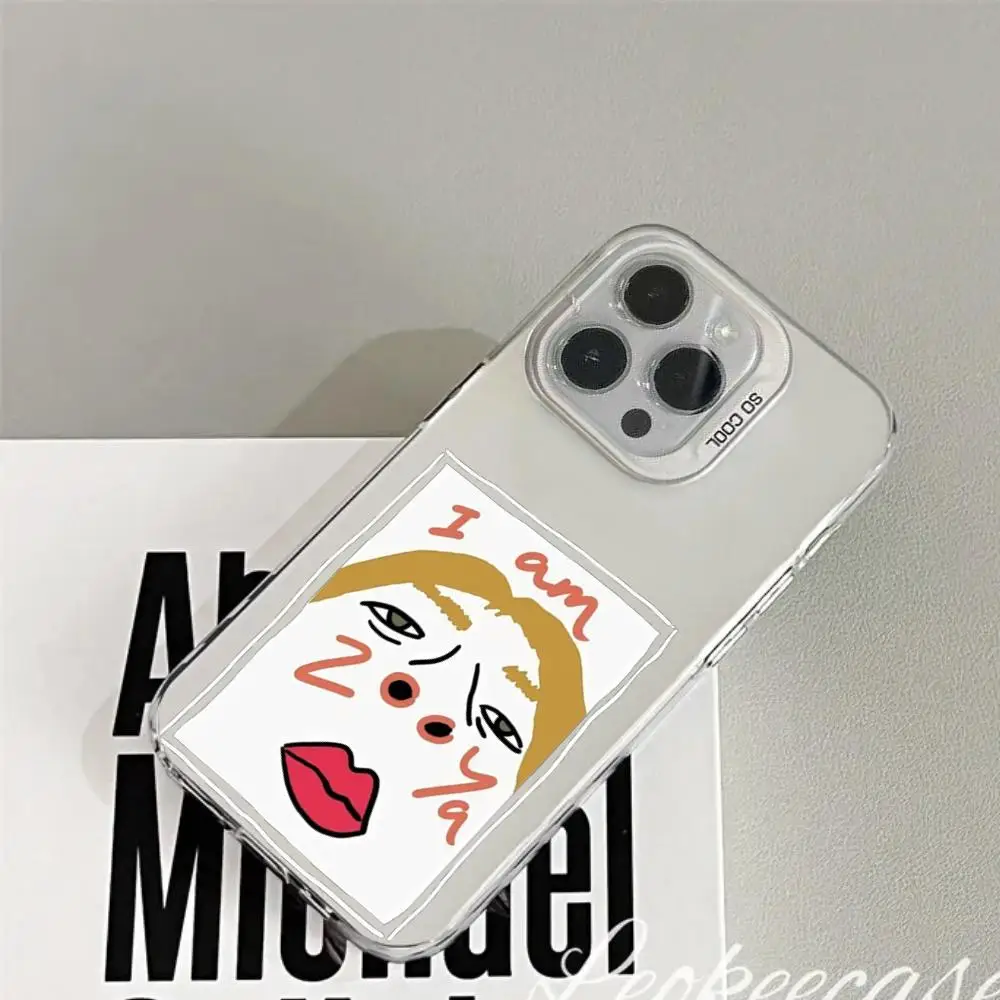 Забавный чехол для телефона I Am Cool цветной Премиум чехол для iphone 16 11 14 15 12 Pro 11 Plus 13 Pro MAX iphone Прямая поставка