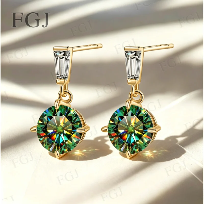 2ct Moissanit-Ohrringe S925 Sterling Silber Ohrstecker Damen-Modeschmuck Mit Zertifikat Feiner Schmuck Jubiläumsgeschenk – Detail 18