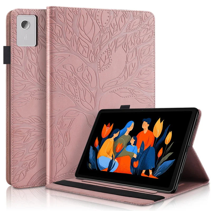 Tablet Funda For Lenovo Idea Tab Plus 12.1 Case tb361fu Emboss Tree Flip Wallet Stand Cover For Xiaoxin Pad 12.1 tb365fc Case