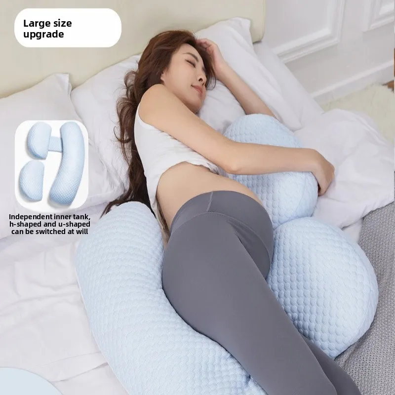 الأمومة وسادة الحمل الجانب النائم البطن دعم وسادة انفصال الخصر والذراع دعم وسادة للجسم كامل للحوامل