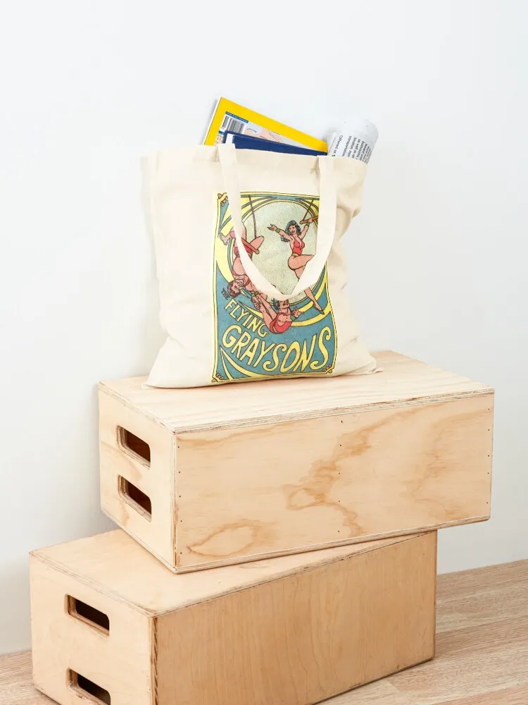 حقيبة حمل The Flying Graysons حقيبة صديقة للبيئة حقيبة قماش قابلة للطي للنساء حقائب للمتسوقين للنساء #4