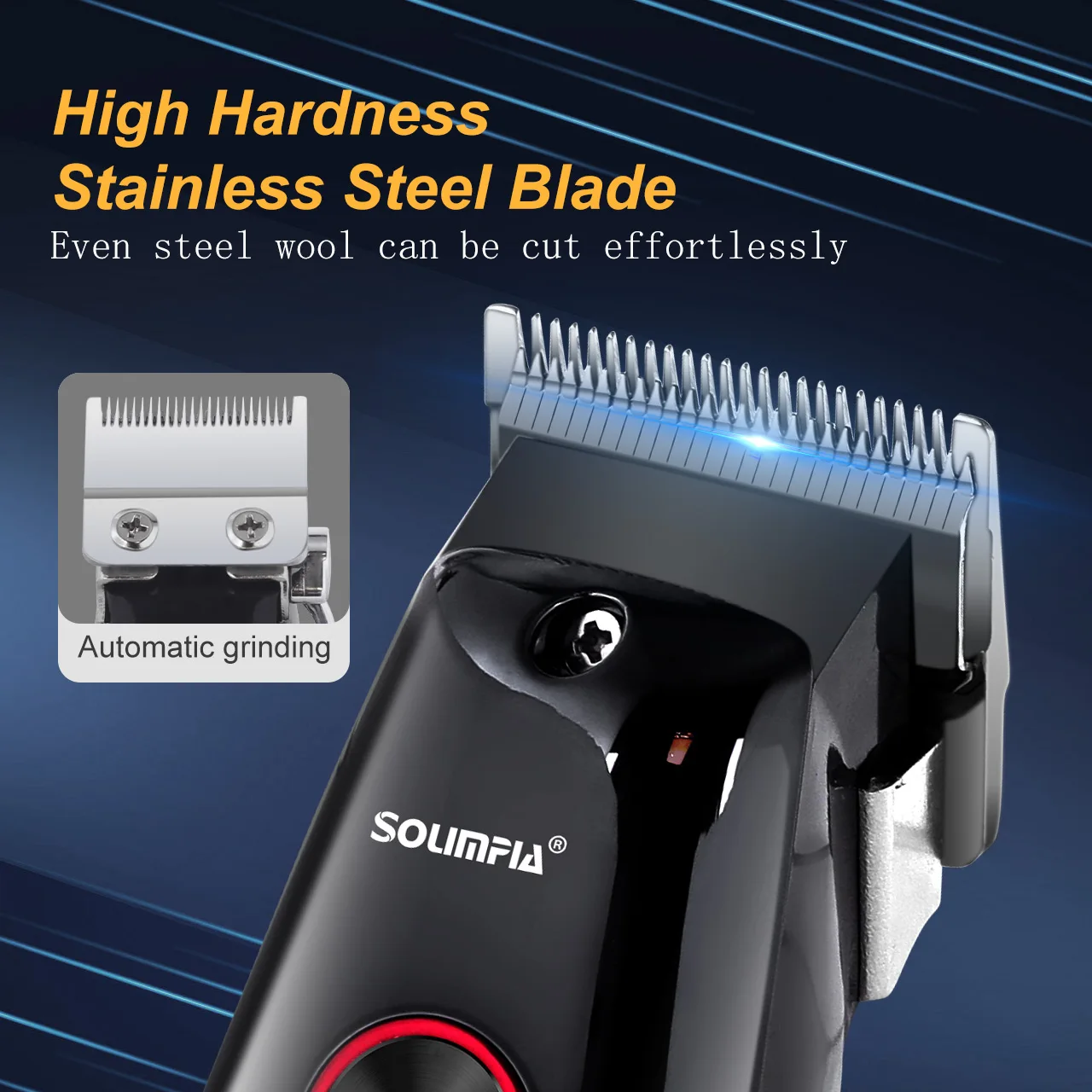 Solimpia Hair Clipper Professional Hair Clipper Men's Hair Clipper Electric Trimmer LCD Display Hair Clipper Almighty Kit
