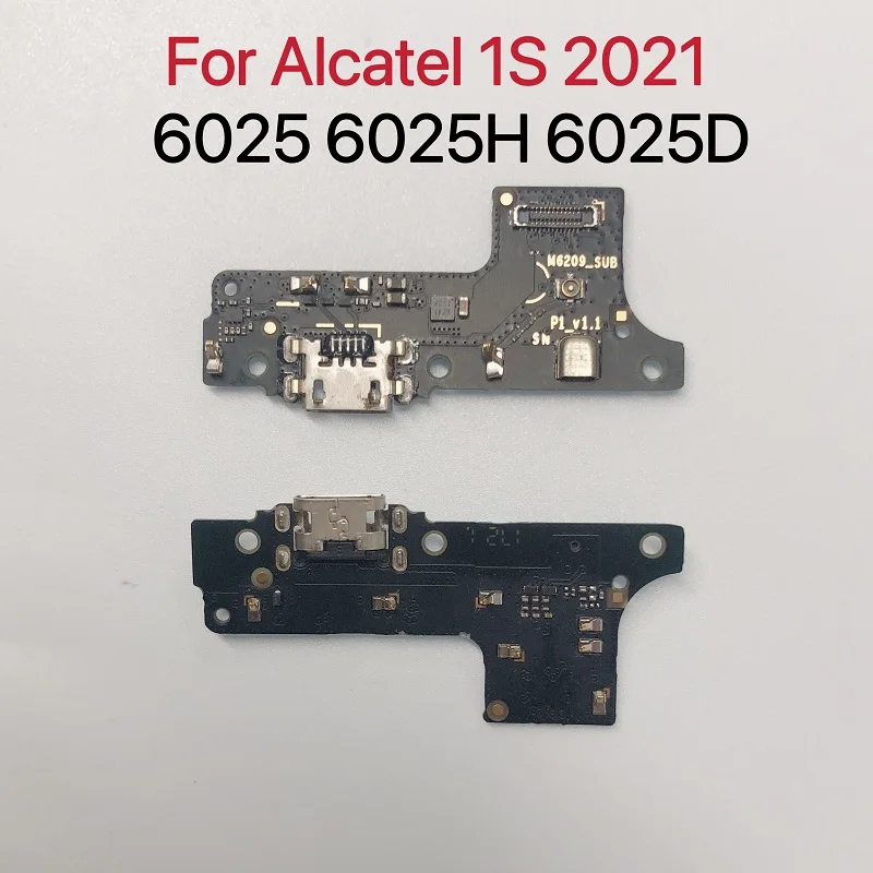 USB Charger Charging Port Dock Connector Board Flex Cable For Alcatel 1S 2021 6025 6025H 6025D