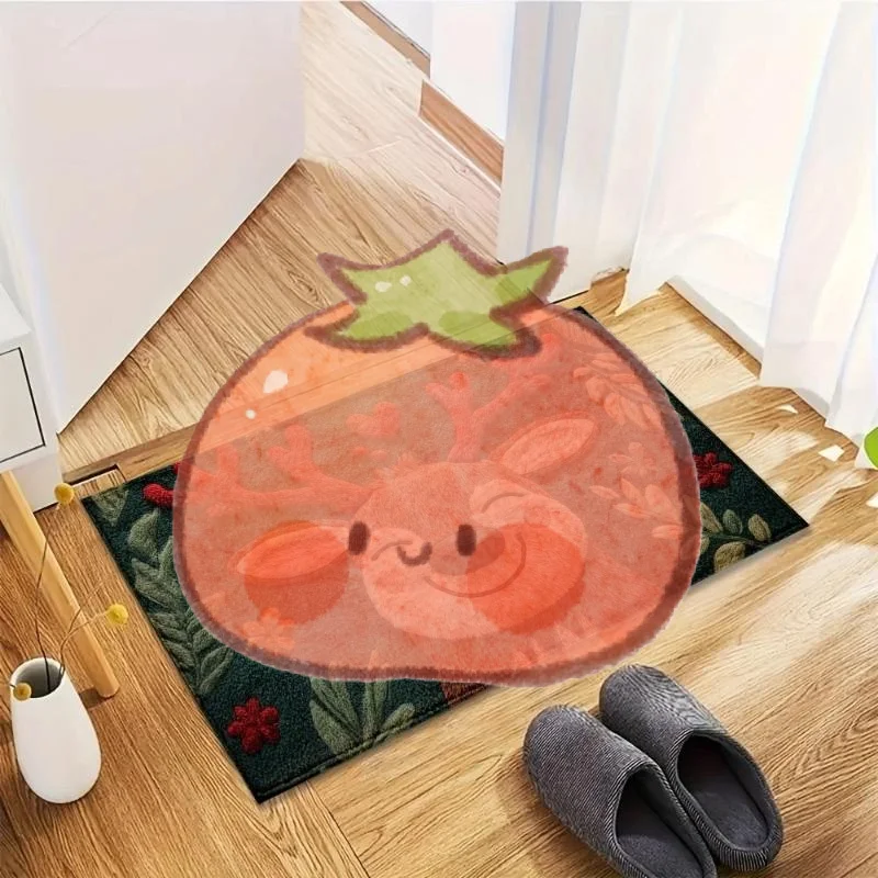 

Рождественский дверной коврик, красный Санта-Клаус, уличный и домашний ковер с пряничным человечком, Новый год 2026, с Рождеством, домашний декор, коврик для ног