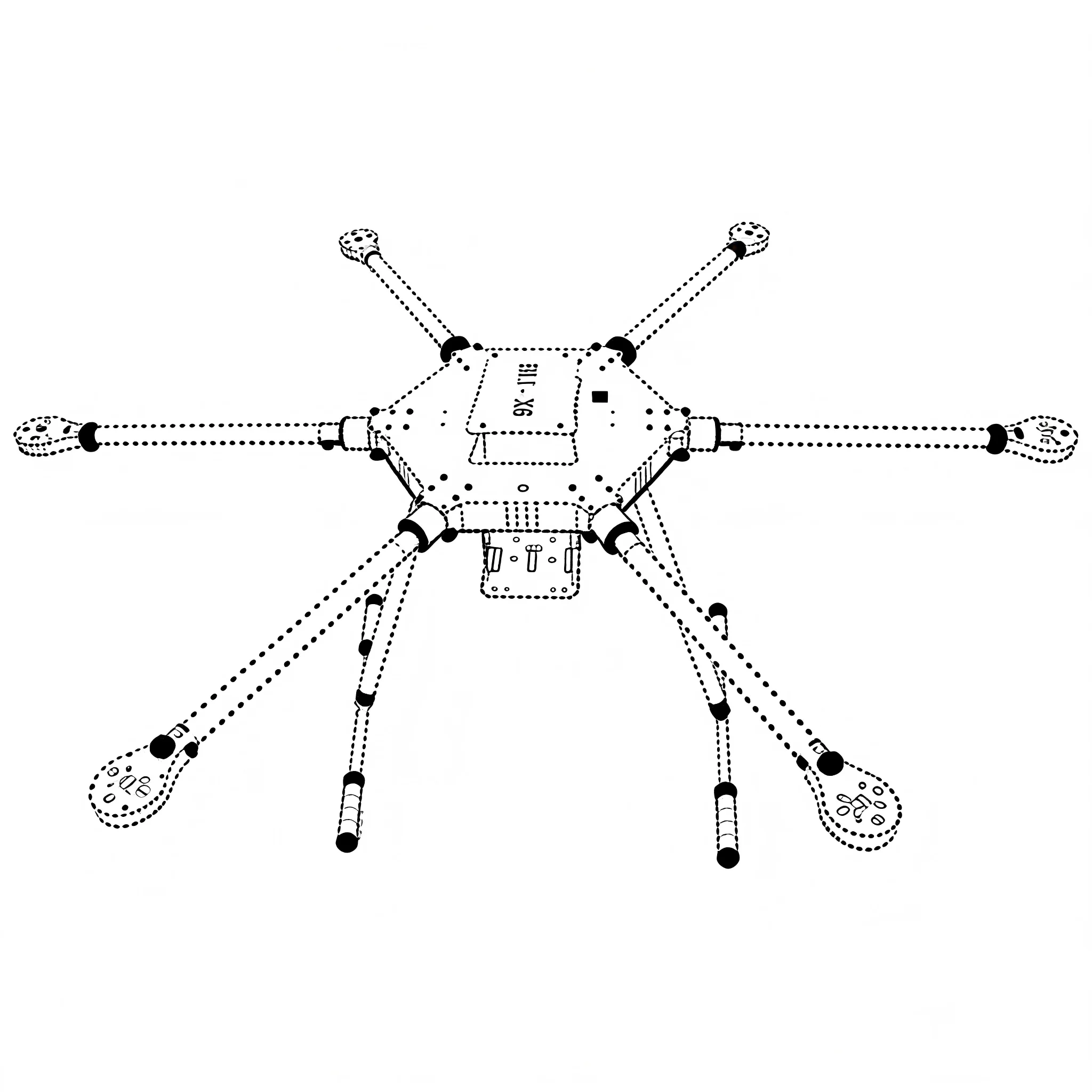 

Полетный контроллер Pixhawk PX4 LX1100 PRO M8N M9N M10 GPS, полностью карбоновый, для гексакоптера 1100 мм, с ESC B-CUBE BLHELI 80A и мотором 6215
