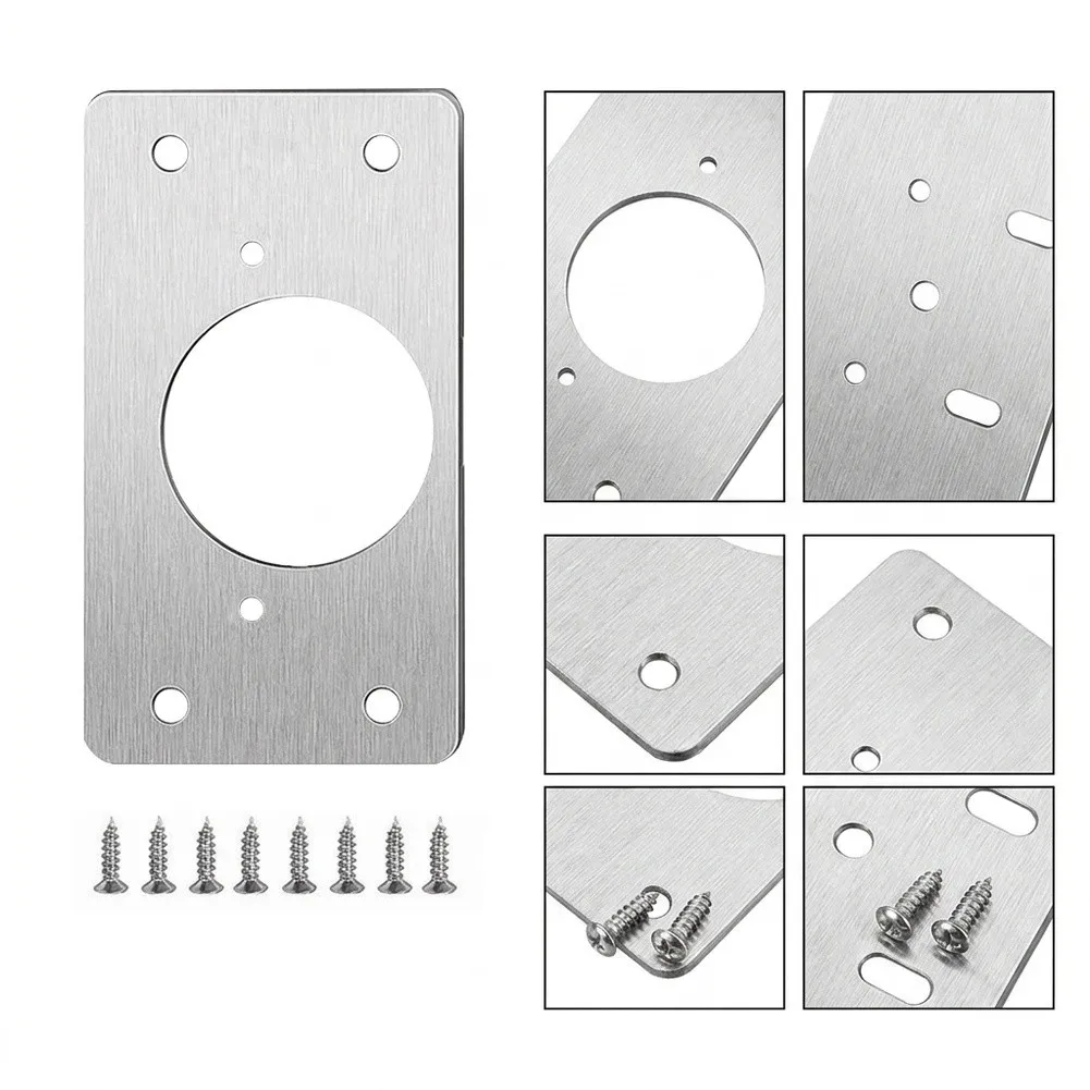 Both Door Board Technology Repair Plate Hinge Door Drawer For Cabinet Cupboard Door Fixing Repair Tool Stainless Steel