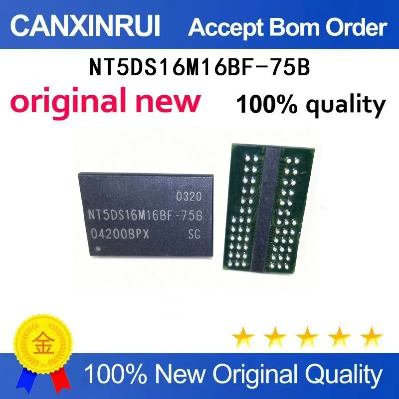 

(5-100 Pieces) New NT5TU32M16DG-AC NT5TU32M16 DDR2 BGA spot chip IC