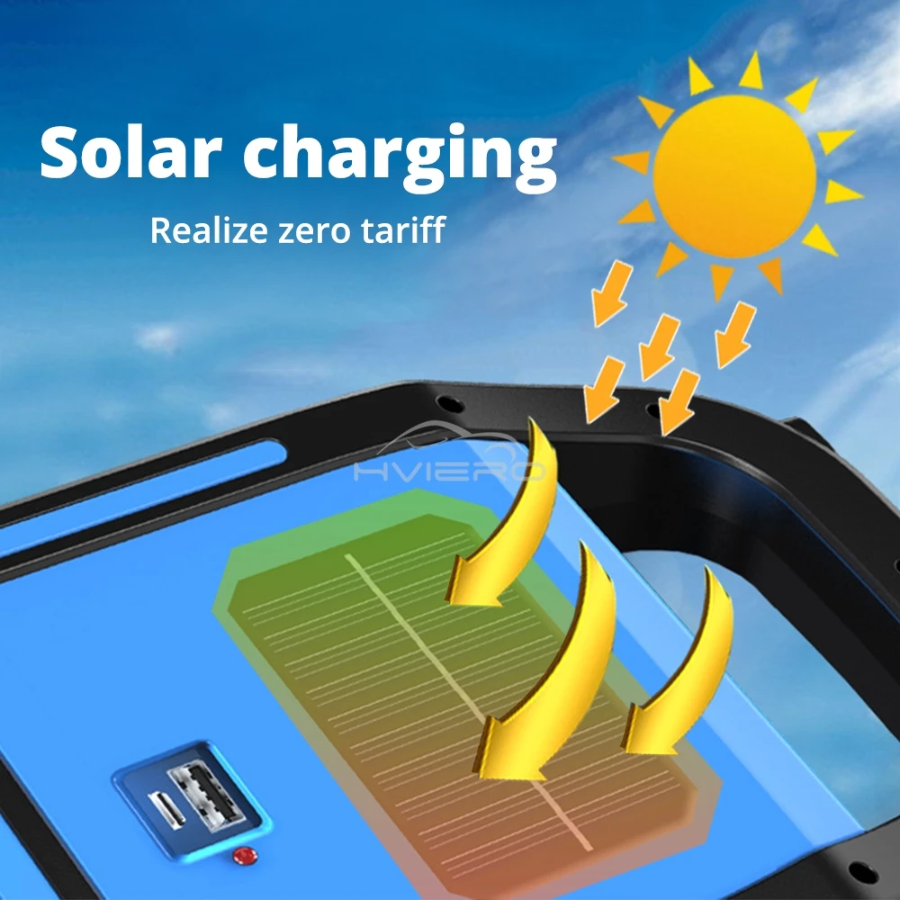 Three in One Solar Usb Rechargeable Cob Camping Lantern Charging Led for Device Emergency Flashlight 3 Light Modes Outdoor Power