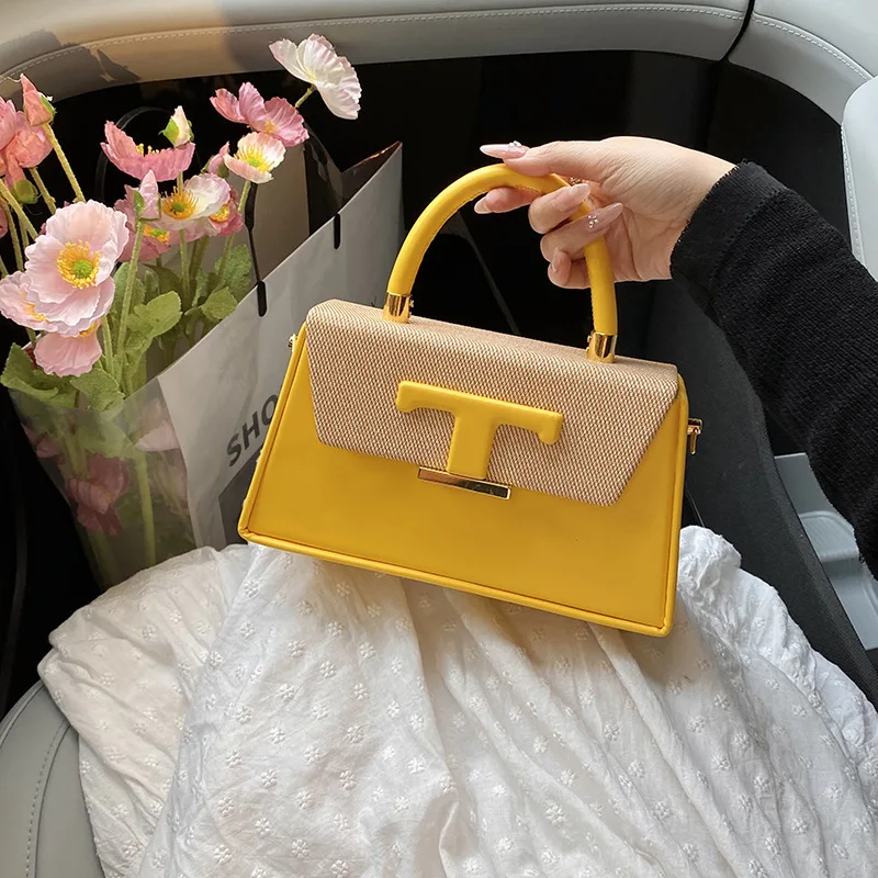 ‌ حقيبة ماسنجر صغيرة على طراز ميلارد 2025 - محفظة هاتف مربعة الشكل للسيدات |   الراقية للتنقل الضروري باللون الأصفر المشمس ‌