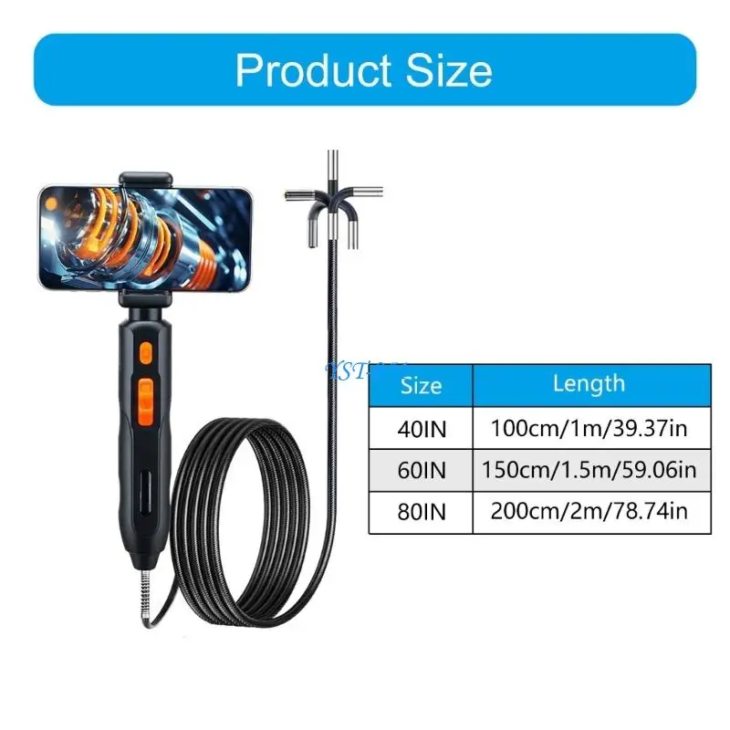 E15A USB Inspection Tool With IP67 Water Resistance And Strong LED Lighting For Low observability Areas