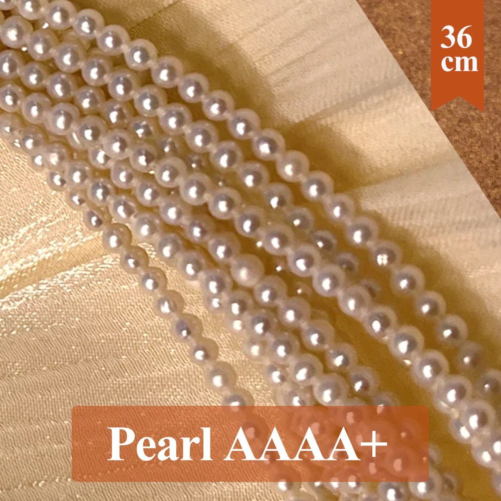 

AAA+ 100% Natural Freshwater Pearl Bead Round Shape Pearl Loose Spacer Beaded for Making DIY Necklace Bracelet Accessories 2-5mm