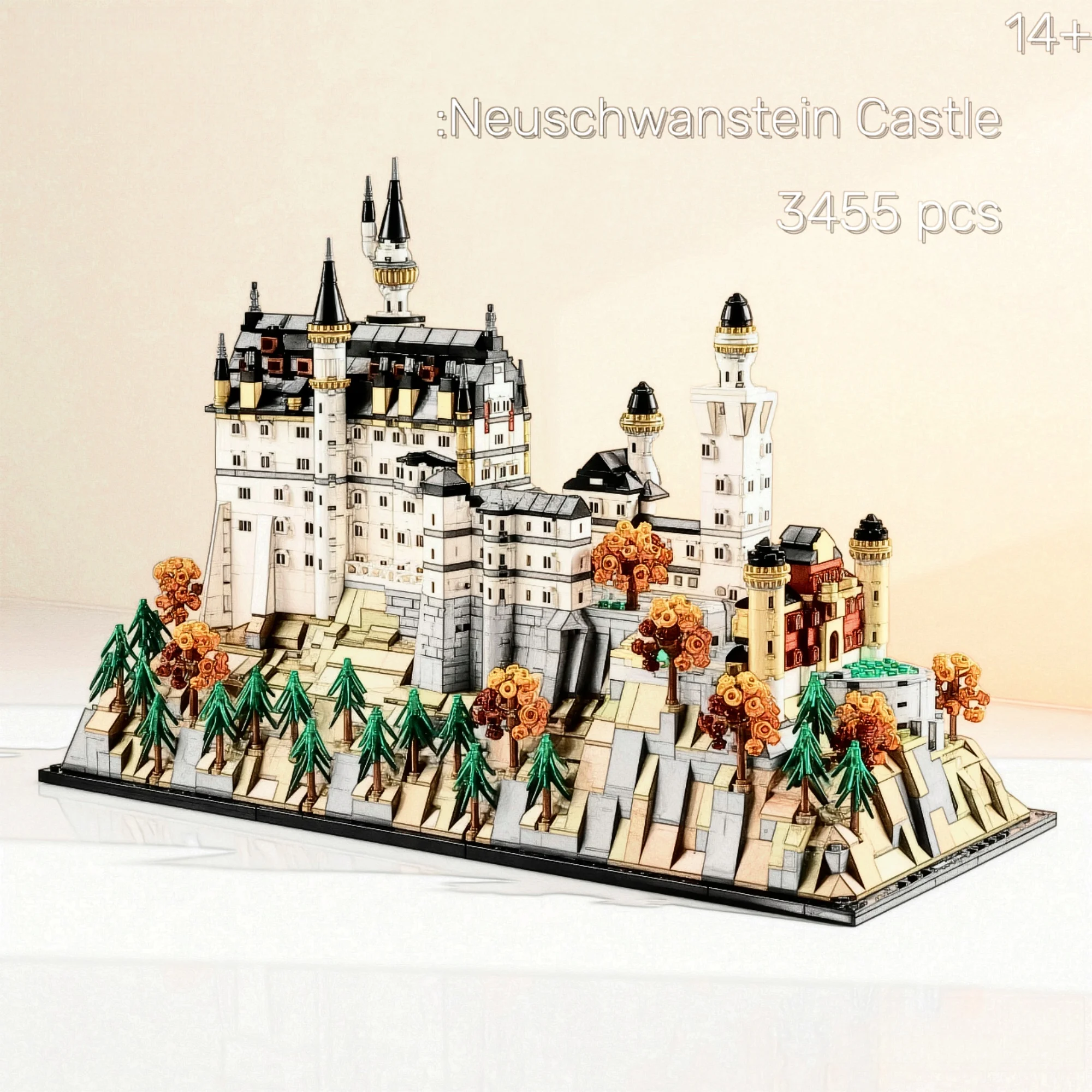 

Super Deals NEW Euschwanstein Castle Architectural Model 21063 European Castle Building Blocks for Kids Christmas Creative Gifts