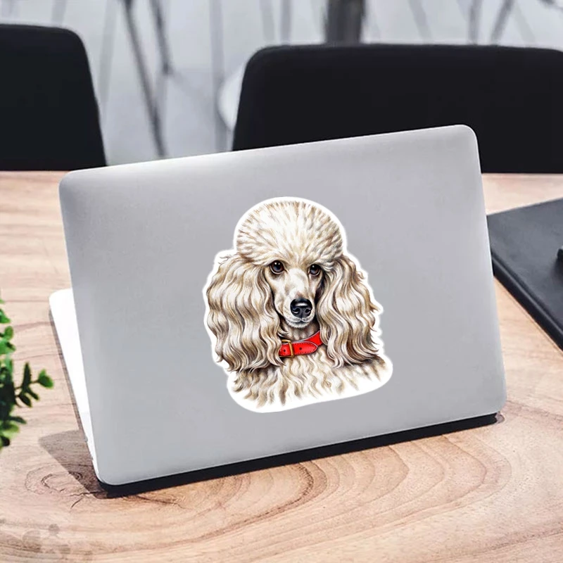 Z91# 13CM/17CM PVC Decal Poodle Dog Car Sticker Waterproof For Bumper Rear Window Laptop Refrigerator Toilet