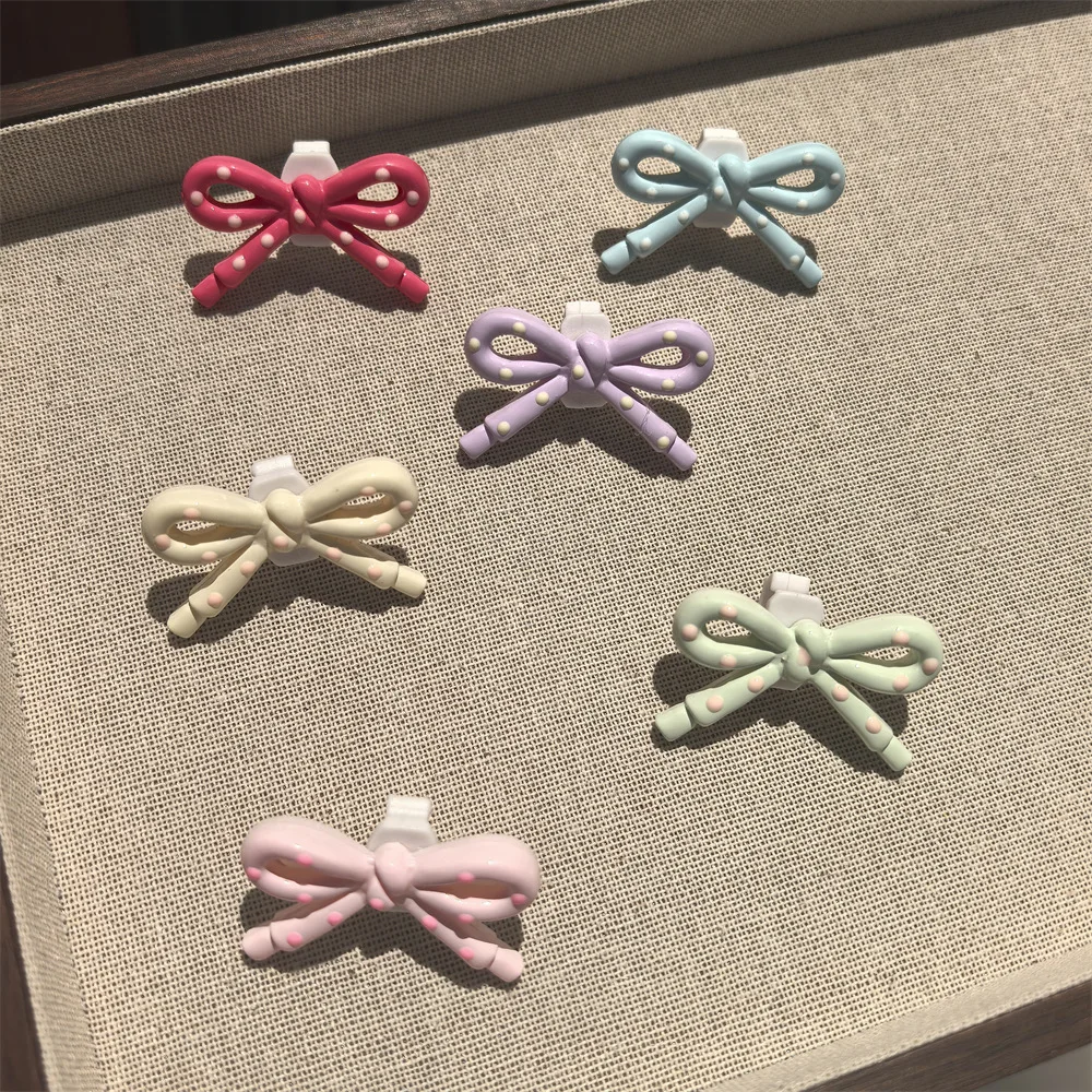 Nova dopamina colorido arco sapato cadarços encantos para tênis dos desenhos animados cão sapato decorações charme cristal pérola arco sapatos acessórios