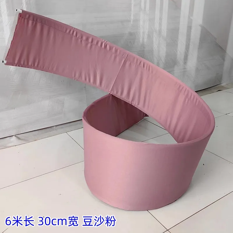 Wedding Props Curve Elastic Cloth Shelf Cover Wedding Stage Background Decoration Ceiling Hangings Curved Wave Shape Decor Cloth