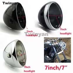 7 Inch Motorcycle Lamp LED Headlight Lamp Shell Bucket Housing for Harley Motorcycle Honda Shadow Kawasaki Vulcan Suzuki