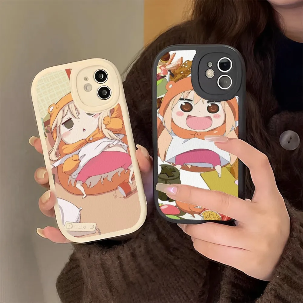 Etui na telefon Himouto Umaru-chan twarda skóra dla iPhone 14 13 12 Mini 11 14 Pro Max Xs X Xr 7 8 Plus 6s