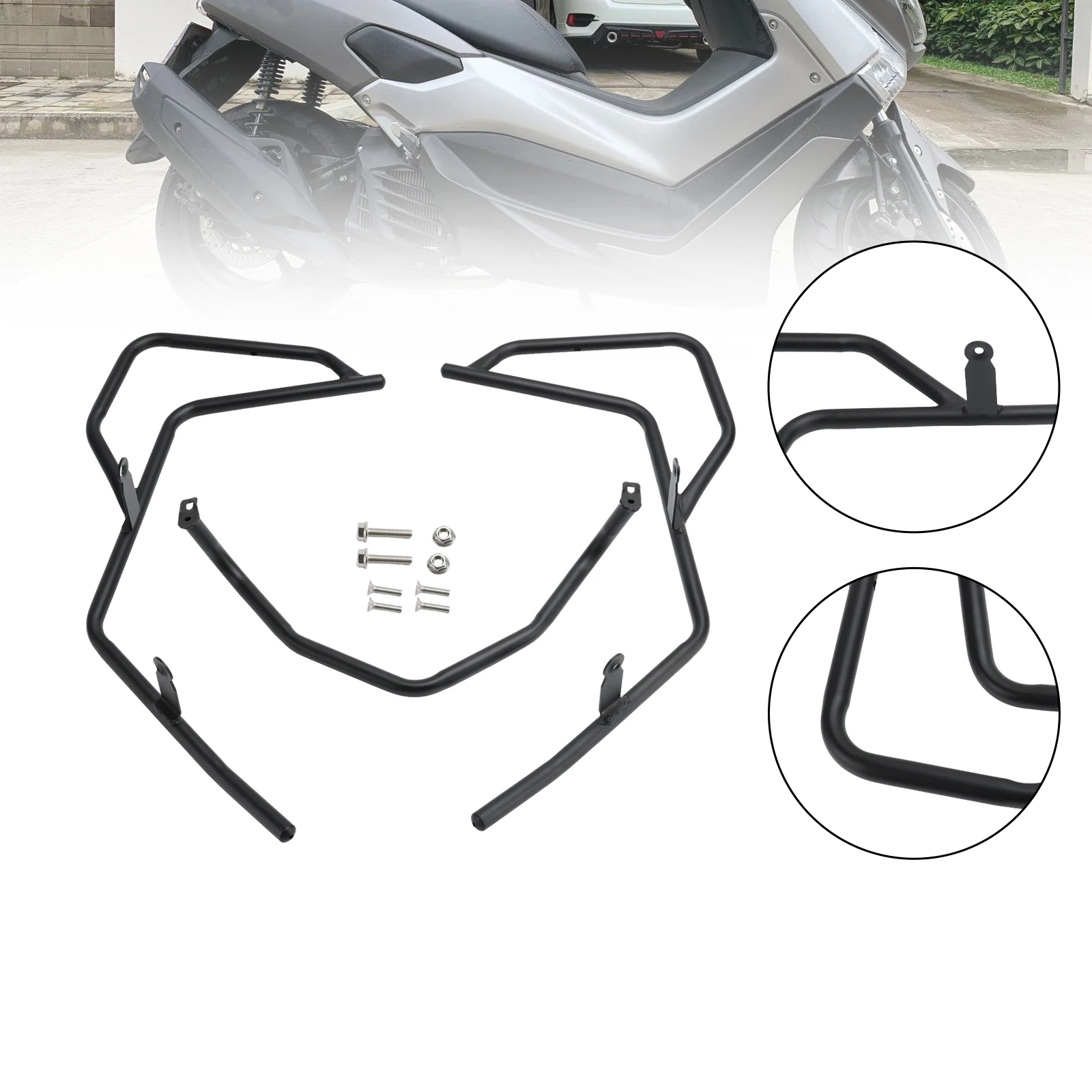 Areyourshop Engine Guard Crash Bar Frame Protector Bumper for Yamaha Nmax155 N-Max 155 21-22