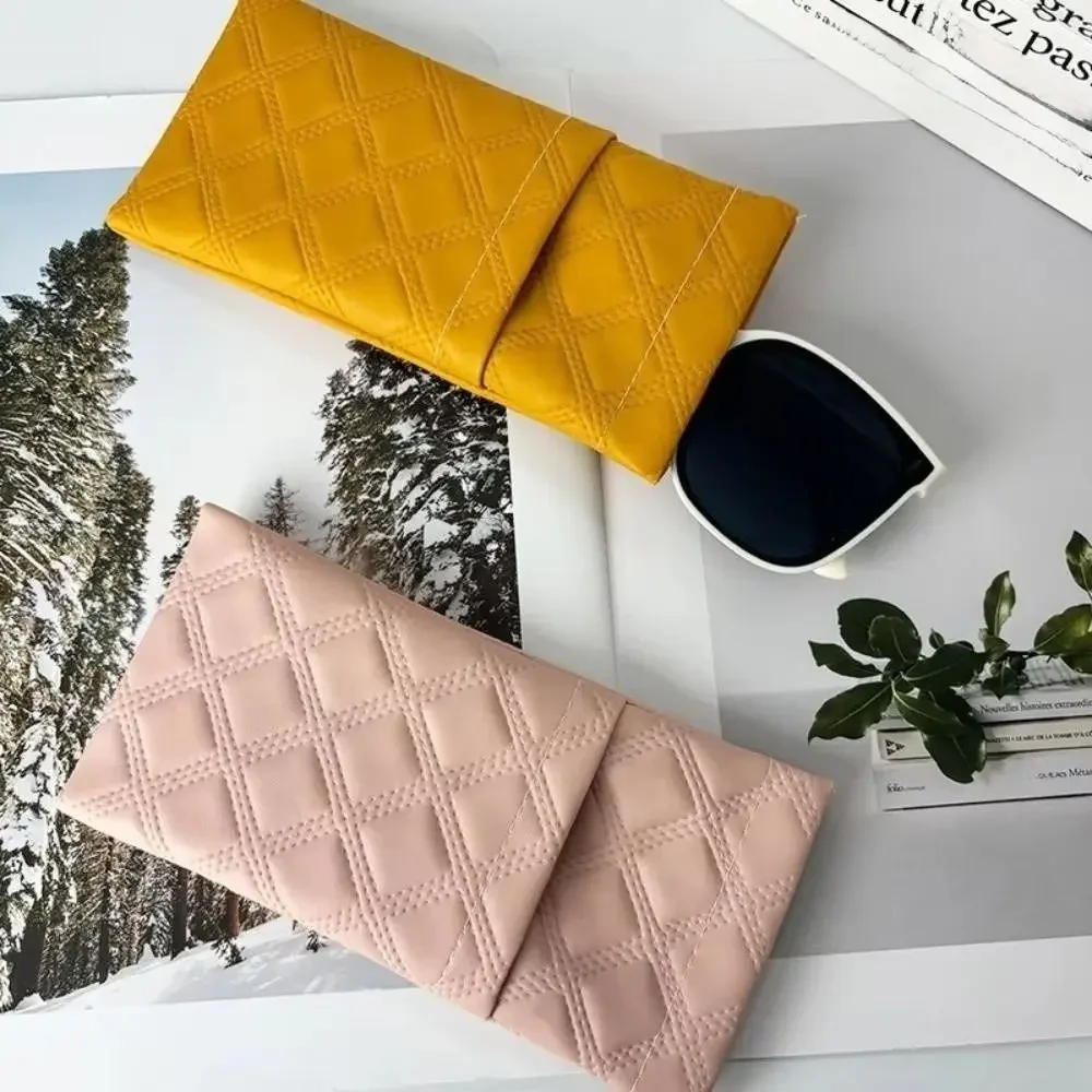 Single/Double-layer Sunglasses Storage Bag Waterproof High-end Sunglasses Case PU Leather Glasses Bag