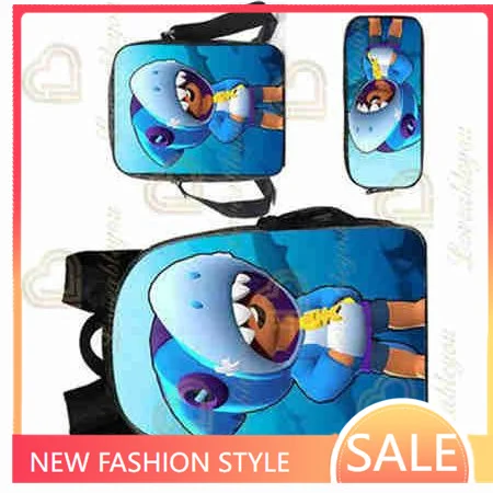 Anime Figure Adisputent Backpack Bag Set Boys Schoolbags Kid School Boy Bookbag Student Schoolbag Kid Pencil Case Back To School