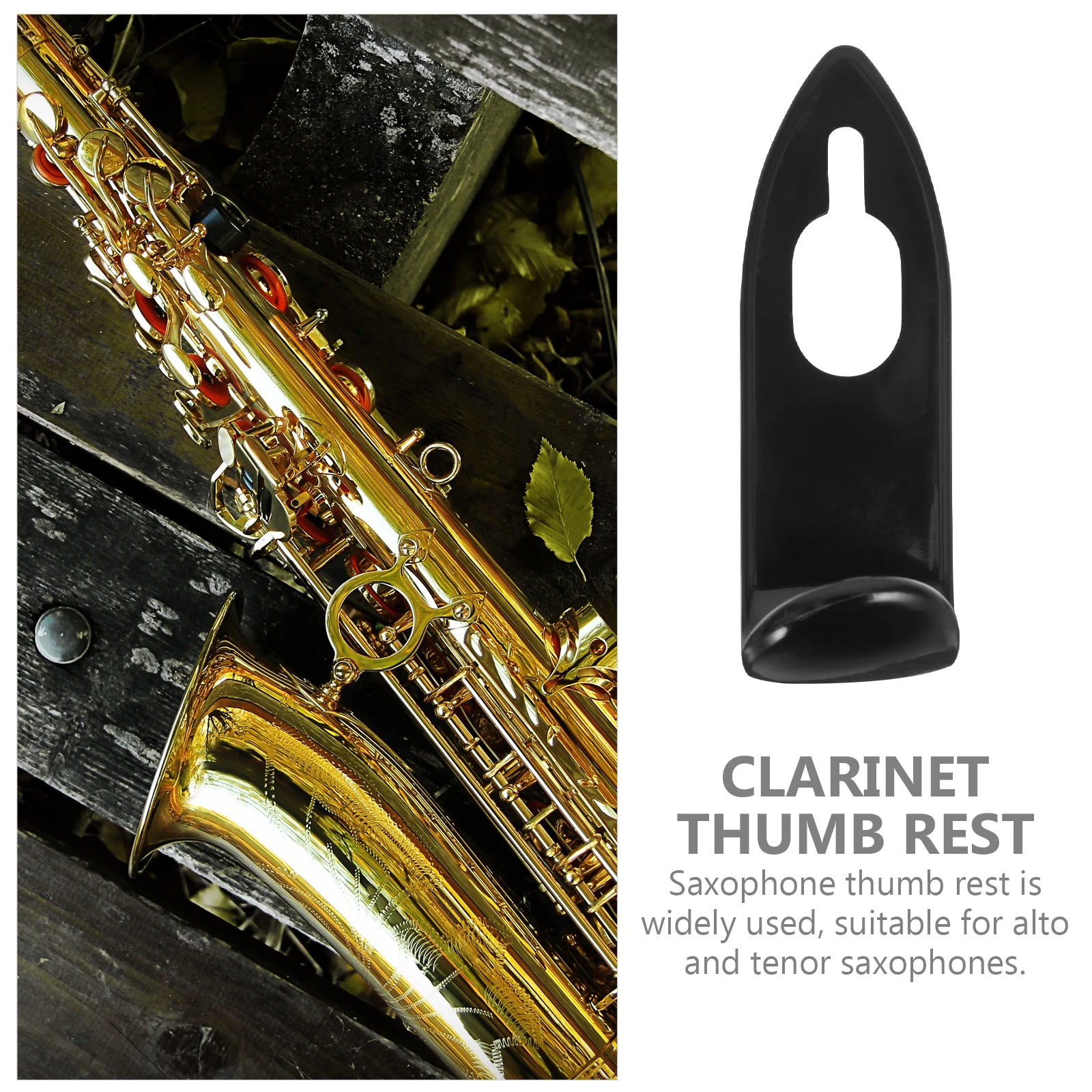 

Saxophone Clarinet Thumb Rest Cushion Finger Base for Alto Saxaphone Plastic