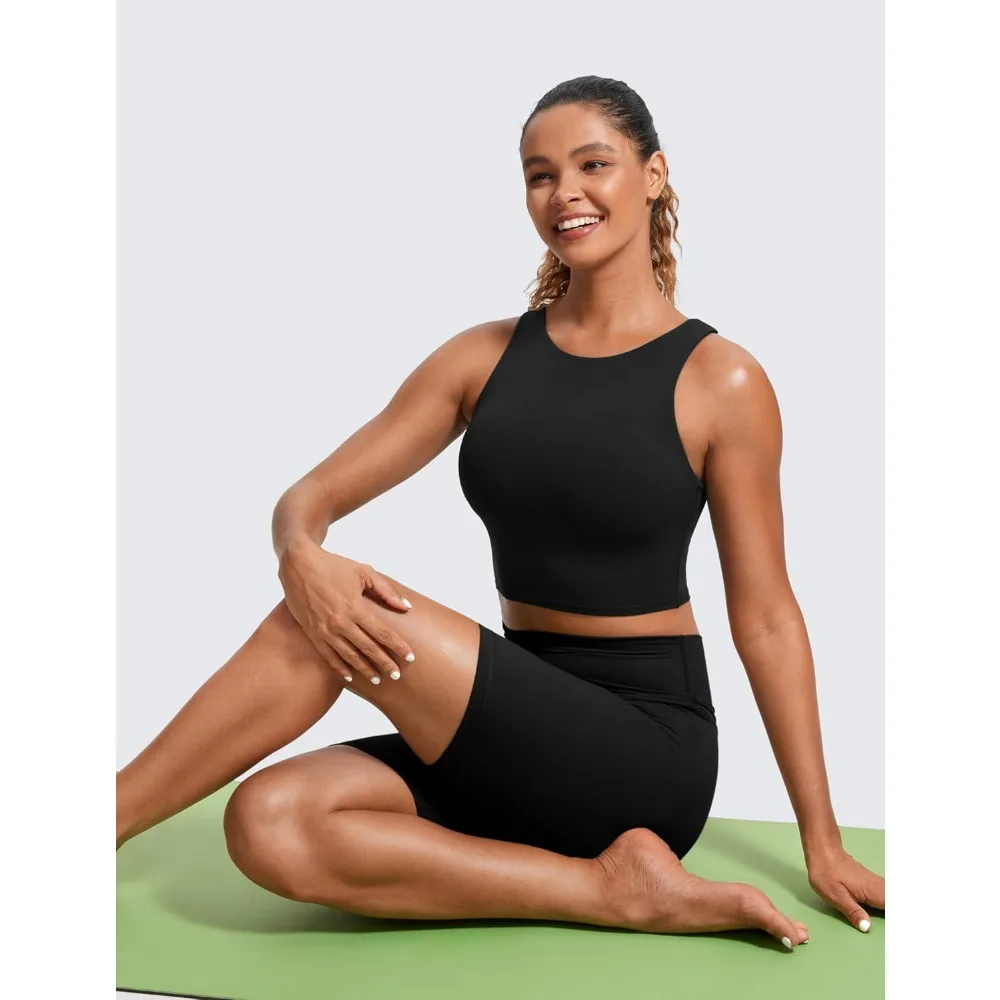 Seamless Unpadded Sports Bra for Women - Breathable Workout Tank Top, Yoga Fitness Bralette
