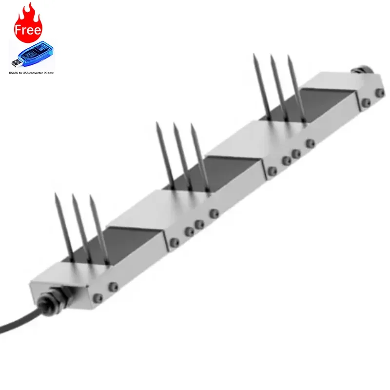 Server Software  RS485 LORA LORAWAN GPRS 4G 3 Layers Soil Moisture And Temperature And EC 3 In 1 Sensor