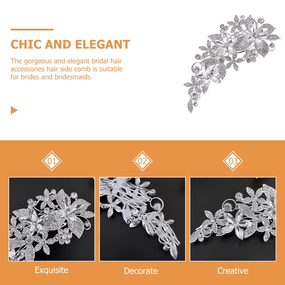 

Элегантные свадебные аксессуары для волос со стразами, свадебные аксессуары, свадебные зачески, боковые зажимы для подружки невесты, выпускной вечер
