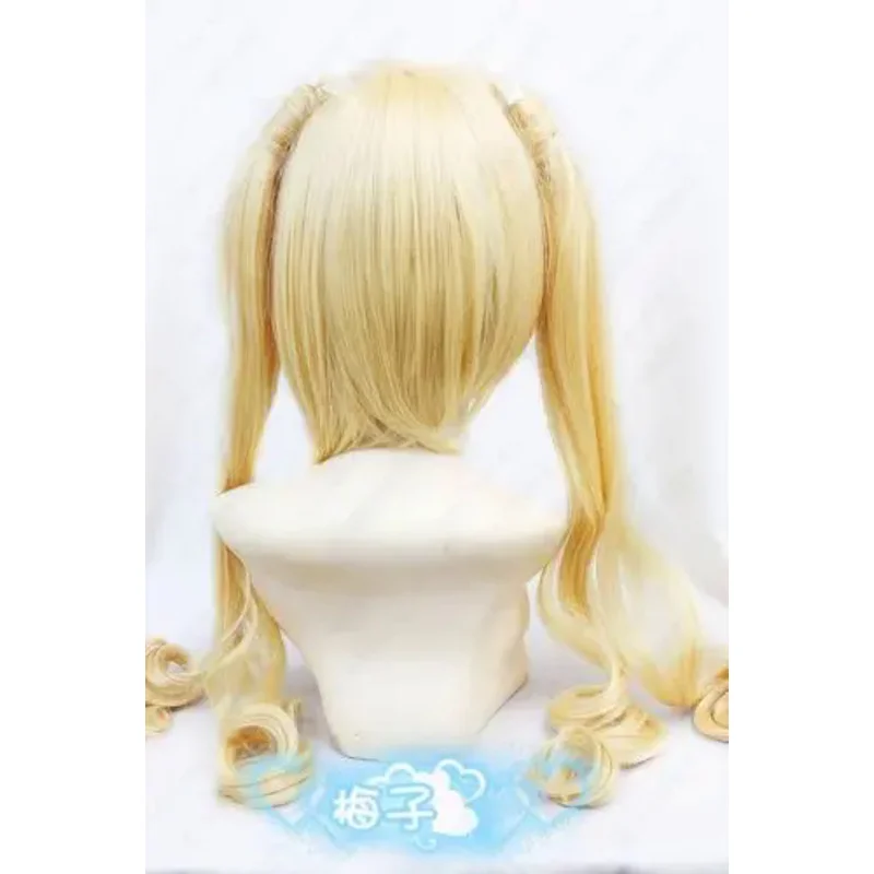 79 Karneval Tsukumo long wavy ponytail blond cosplay wig