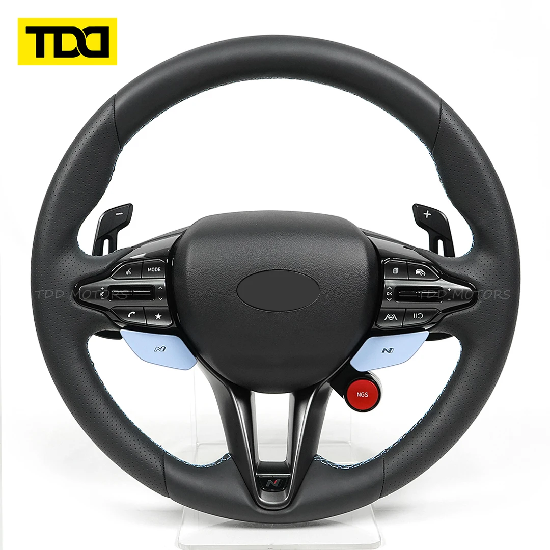 Магнитные лепестки переключения передач TDD для Hyundai N GT i30N Kona N Elantra N Veloster N, лепестки из углеродного волокна.