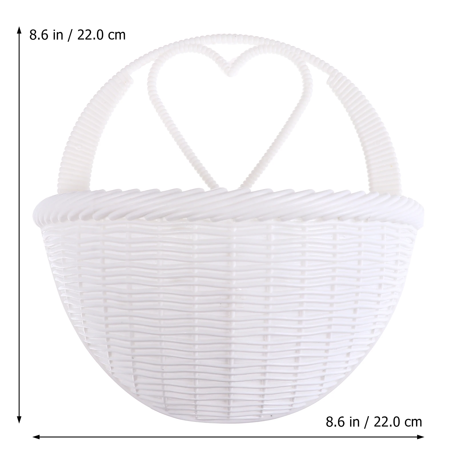

2pcs Mount Plastic Baskets Lightweight Hanging Pots For Home Decoration Durable Environmentally Friendly Fake Flower Plant