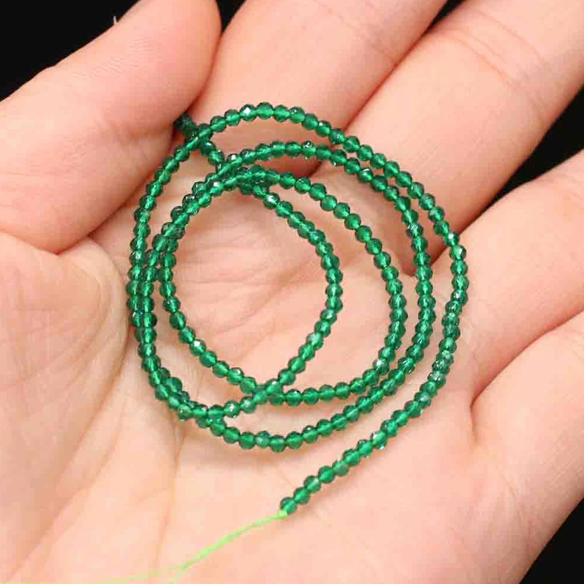 1 Stück natürliche Spinell-Perlen, 2–3 mm, facettierte lose Perlen, natürliche Stein-Abstandshalter-Perlen für die Herstellung von DIY-Armbändern, Halsketten und Schmuck. – Detail 24