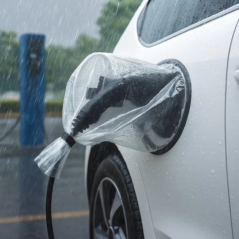 غطاء حماية لمنفذ الشاحن المغناطيسي المقاوم للمطر، غطاء قابس شاحن السيارة الكهربائية المغناطيسي، مقاوم للماء في الهواء الطلق ومتين