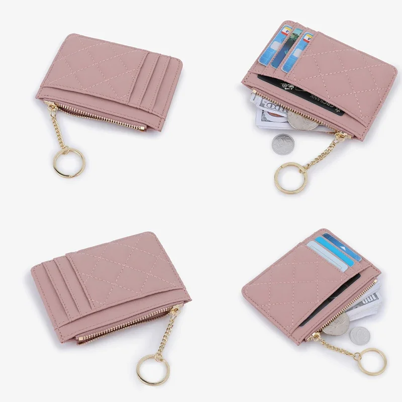 High-Class Diamond Pattern Cardbag for Women Ins Style Small Shangxia Multi-Card Slot Versatile Stylish Card Cover