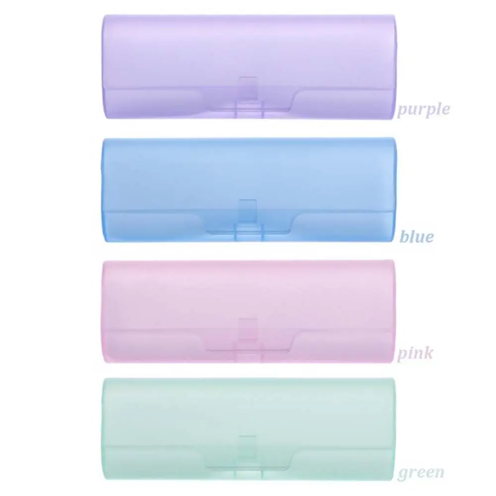 شبه شفافة طالب النساء الرجال البلاستيك مشهد نظارات القراءة حالة النظارات الصلبة مربع نظارات مربع