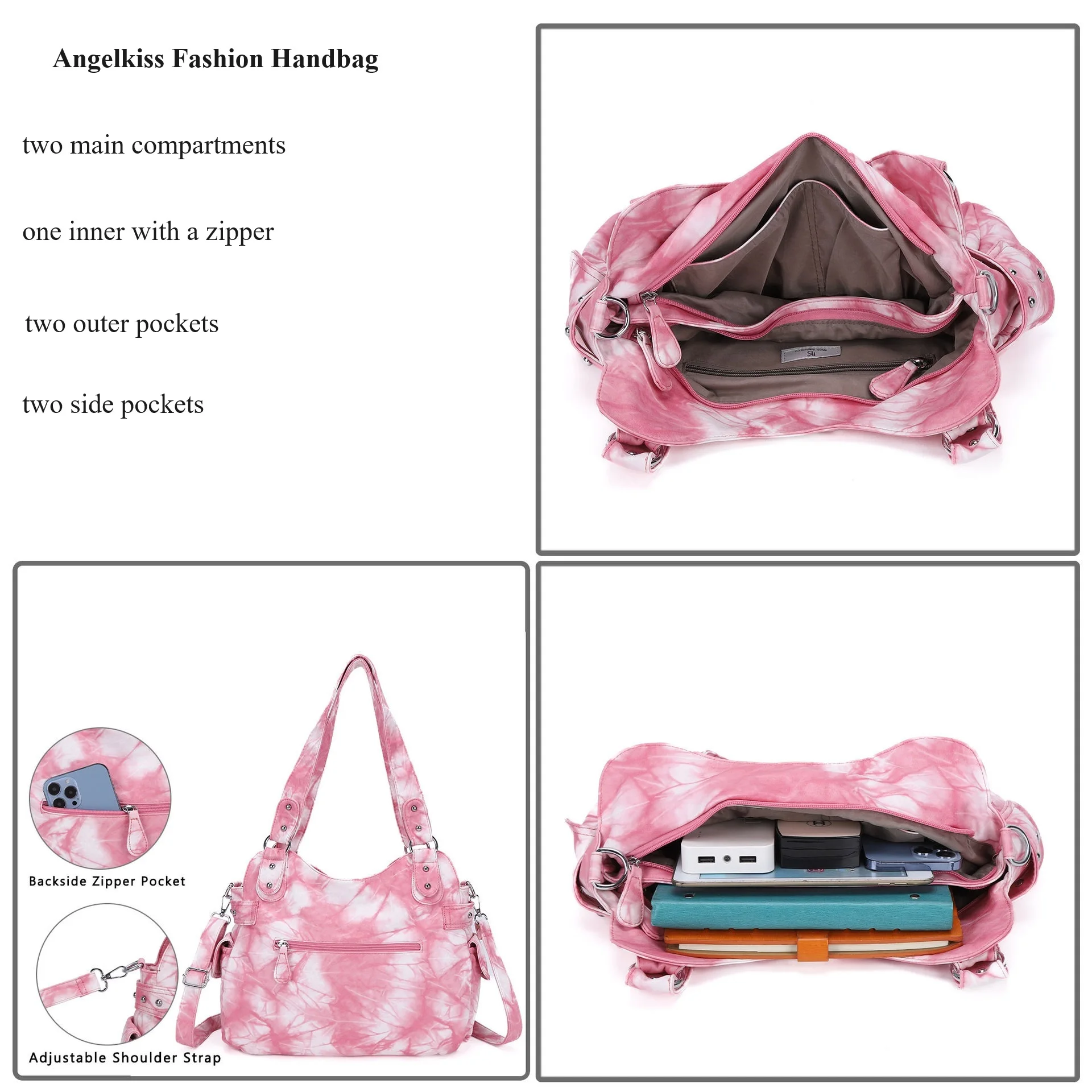 Women Small Handbags Satchel Top-handle Handbag PU Shoulder Bag Roomy Dumpling Pack Multi-pockets Shoulder Bags 0070