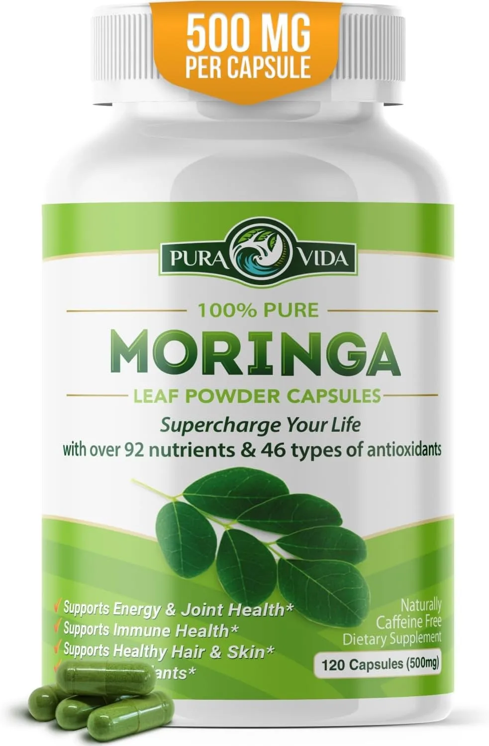 

Капсулы Moringa 500 мг) — укрепляют кожу, увлажняют и сияют, осветляют тон кожи, антиокислительные.
