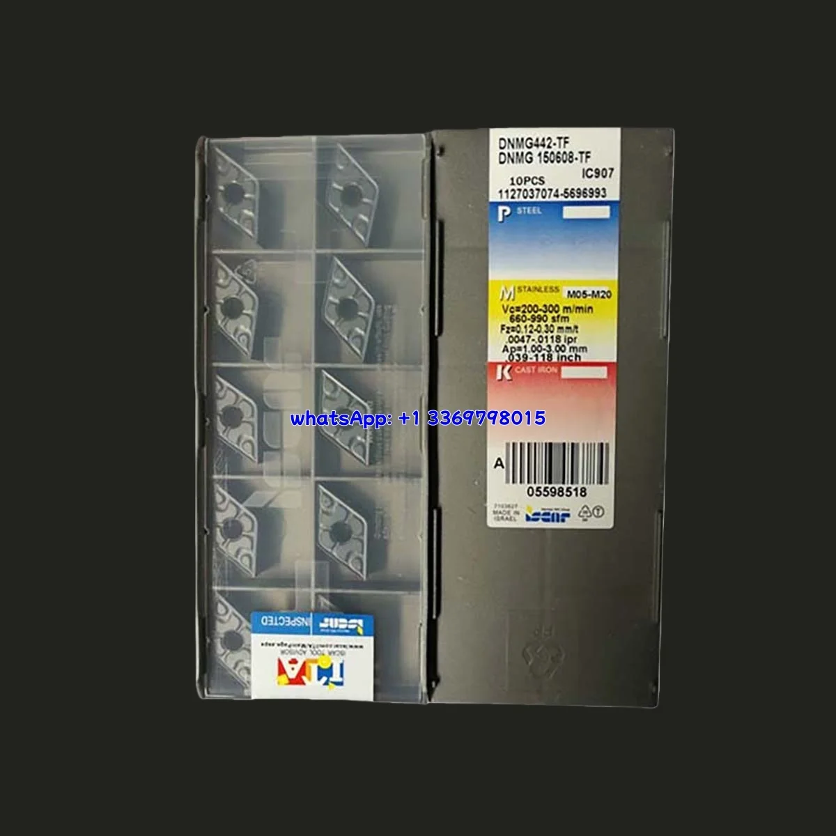 

Original DNMG150604/08 -TF IC907 Turning Insert CNC Cutting Tools