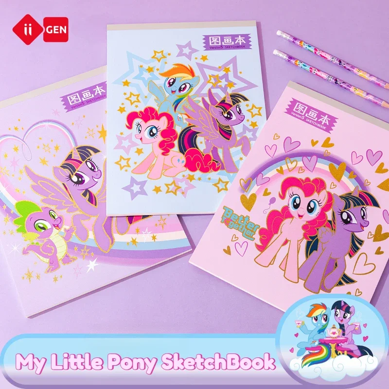 Iigen My Little Pony SketchBook Student-specific Picture Book Children Study Stationery Girl Cute Kawaii Christmas Birthday Gift