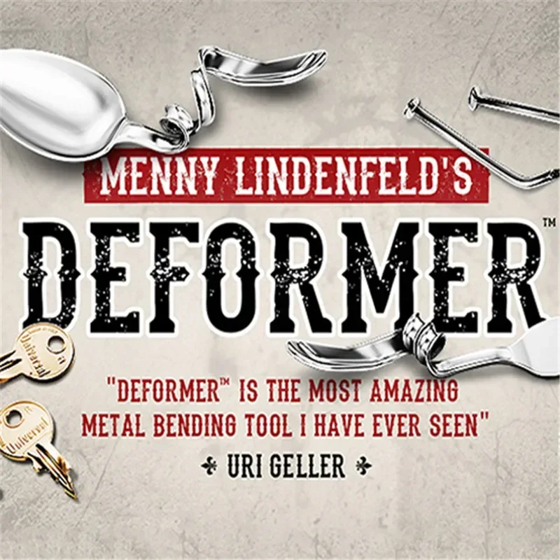 Deformer by Menny Lindenfeld (Gimmick pen and Online Instruct) Mentalism Magic Tricks Comedy Coin Bending Illusion Magic Props