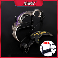 6inch Valorant EP5 Karambit Metal Craft Model with Holster Send Knife Holder Replic Game Militery Training Claw Knife Toys Safe