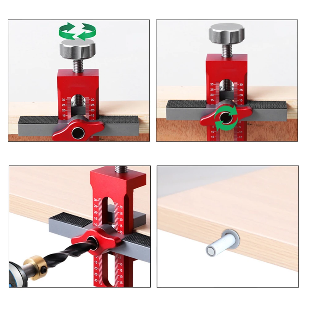 

Home Improvement Red black Installation Height Hinge Installation Aid Tool Non-slip Safety Pad Reliable Performance