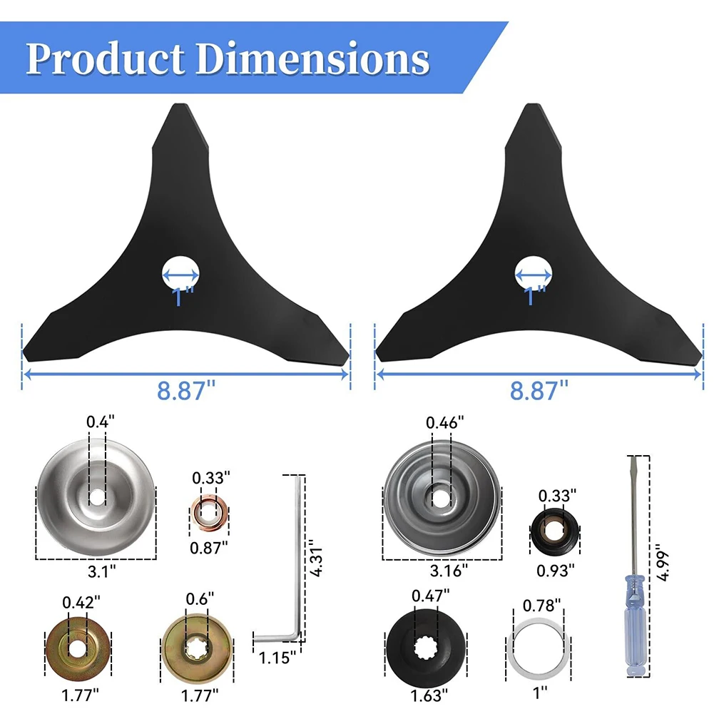 Imagem -04 - Lâmina de Aço para Comedor de Grama 10 Polegadas x Dentes para Ego Echo Aparador de Cordas Acessórios para Ferramentas de Jardim Peças
