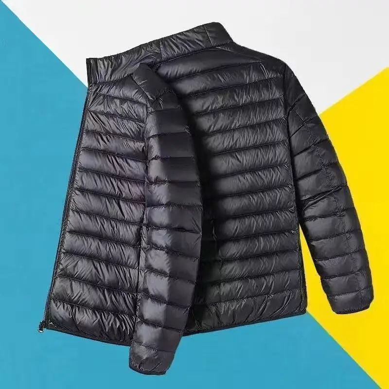 

Winter Lightweight down Cotton Jaet Hooded Autumn Winter Stand Collar plus Size Thin Warm Outerwear ort Lightweight