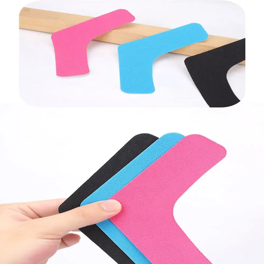 10pcs V-Shaped Kinesiology Tape Elastic Fabric Self-adhesive V-Shaped Muscle Patch Multiple uses Multiple colors