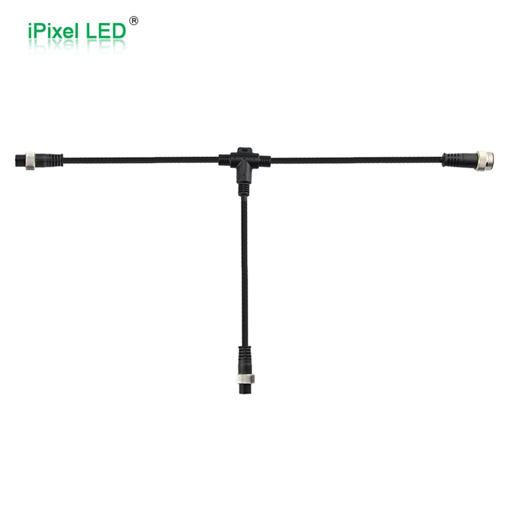 

XLR T type waterproof connector for DMX512 pixel LEDs with Artnet controller